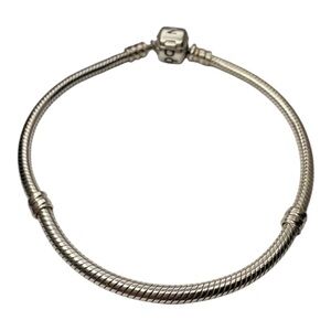 Authentic Pandora Sterling Silver Snake Chain Bracelet 8”